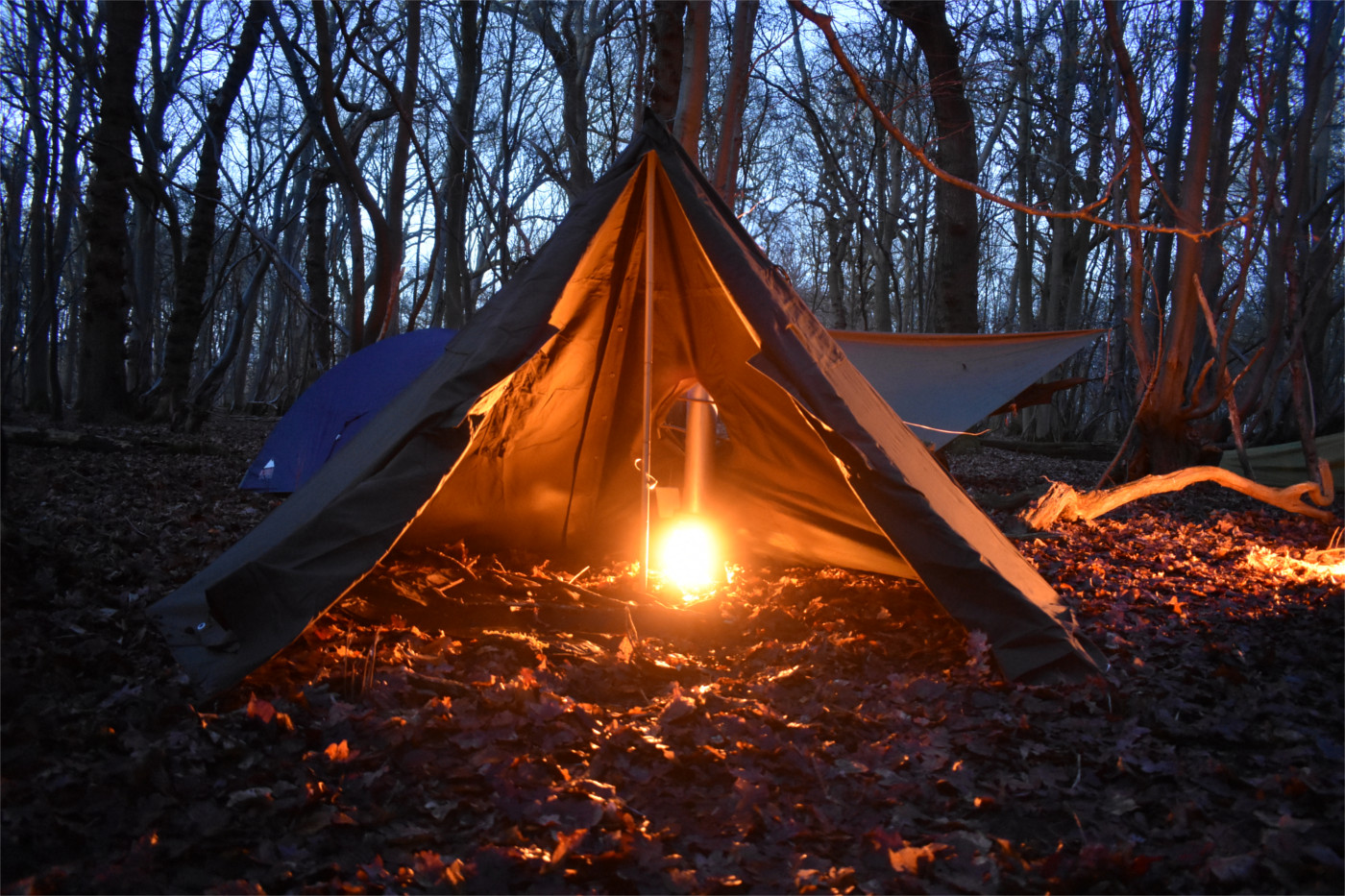 Hot tent camping on a shoestring